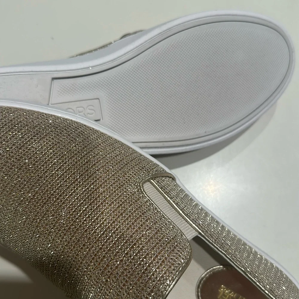 Michael Kors Gold Slip-On Sneakers